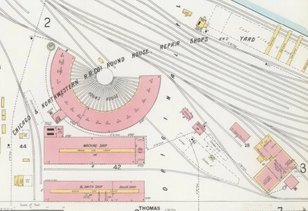 Escanaba C&NW Roundhouse