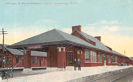 Ishpeming MI CNW Depot