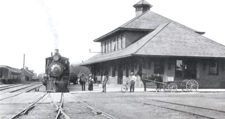 Mineral Range train at Calumet, MI