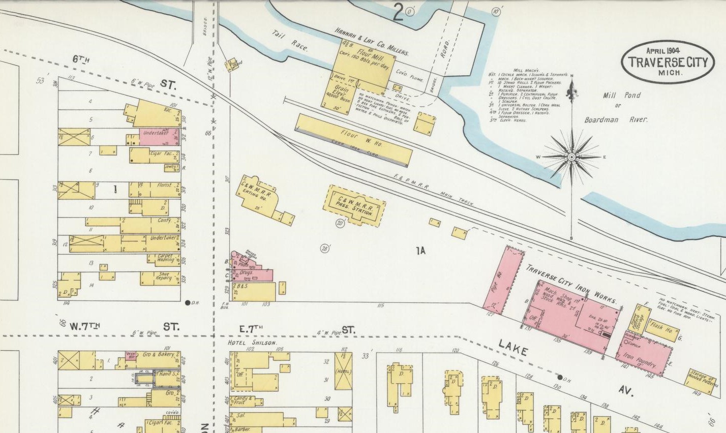 Chicago and West Michigan Depot Traverse City Map