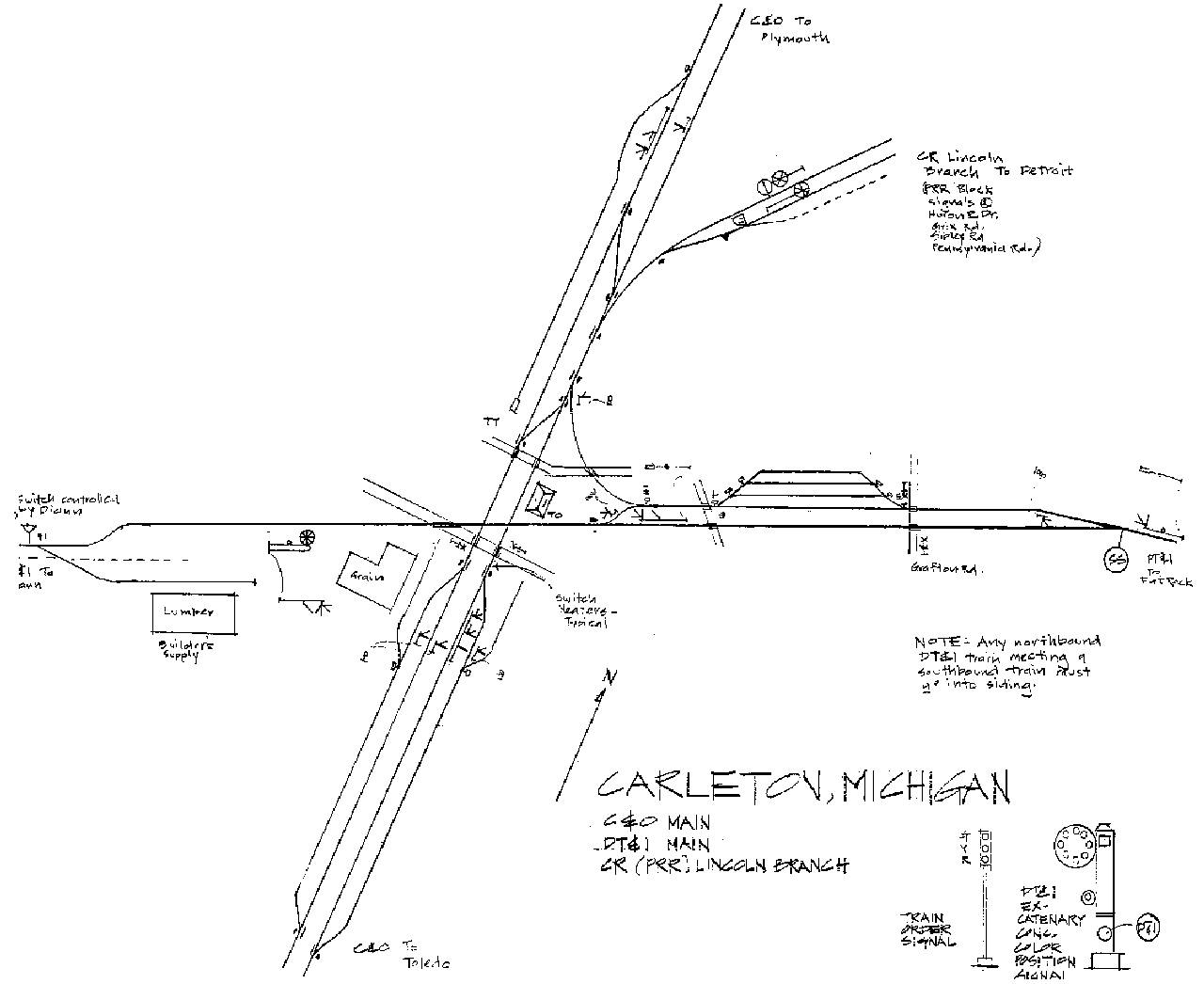 Carleton interlocking map