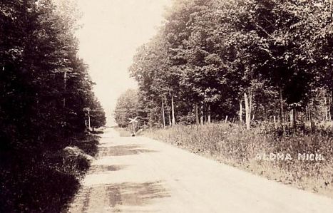 Highway Entrance to Aloha, MI