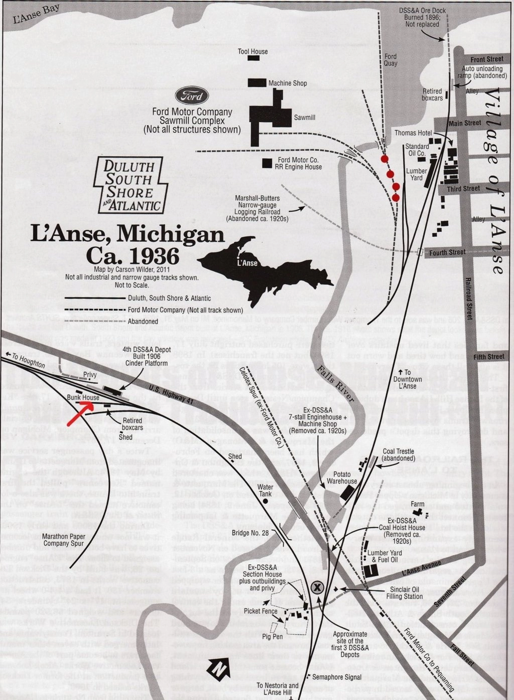 L'Anse Map 1936