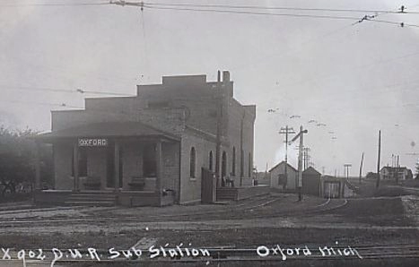 Interurban depot at Oxford MI