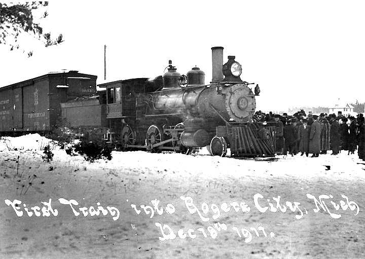 First train in Rogers City