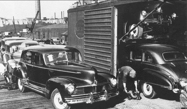 Loading Cars At the Hudson plant