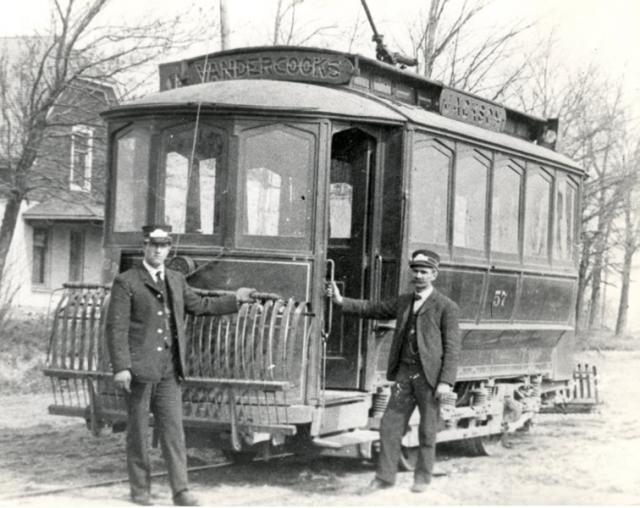 Interurban car near Vandercook Lake