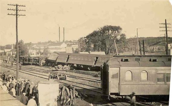 Wreck at Botsford Yard 1924