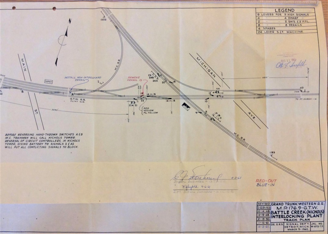 Blueprint of Nichols Interlocking