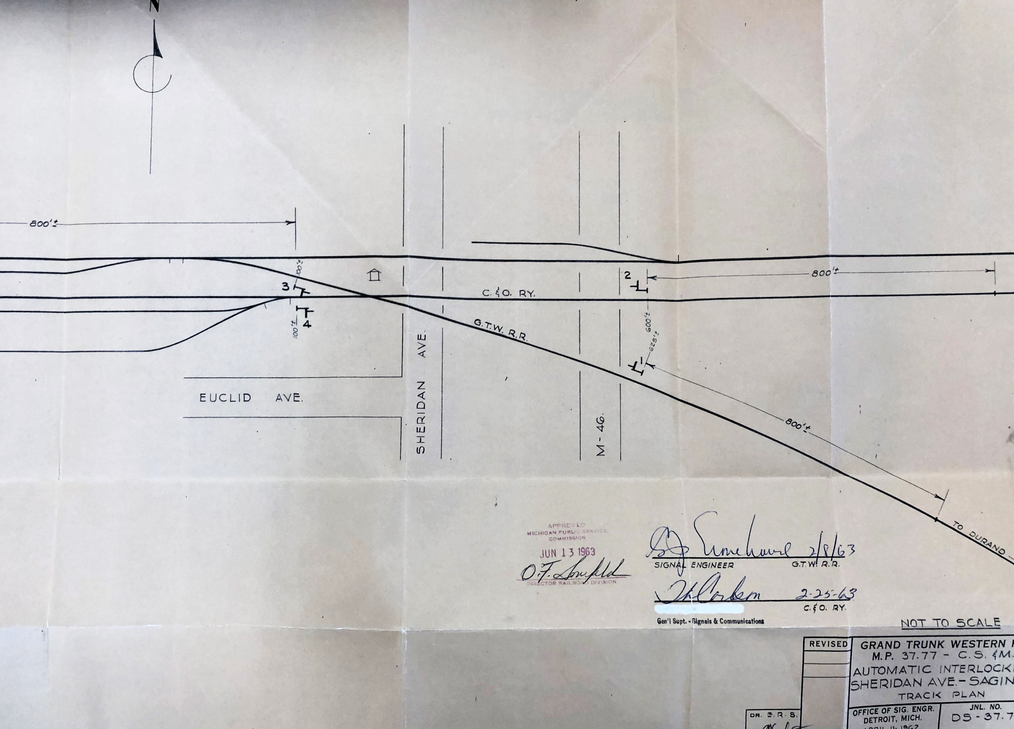 Sheridan Street Interlocking Drawing