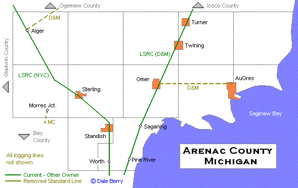 Arenac County Map