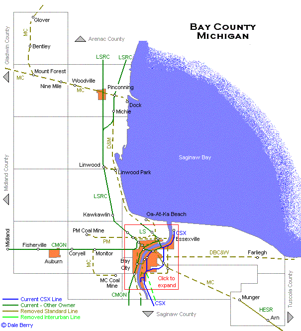 Bay County Map