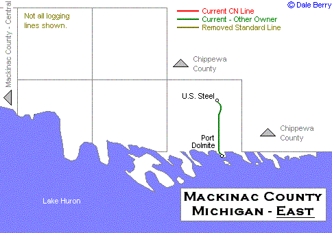 Mackinac County Map