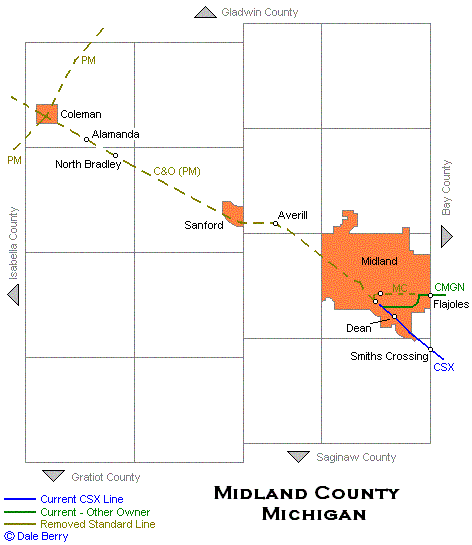 Midland County Map