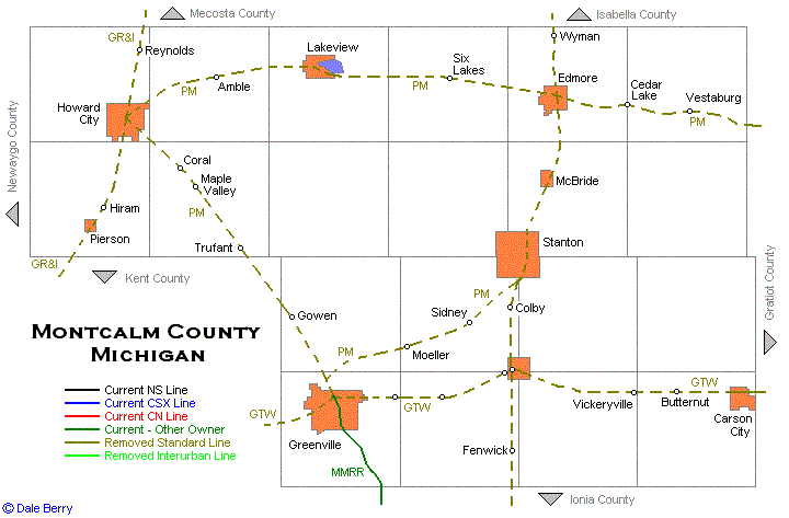 Montcalm County Map