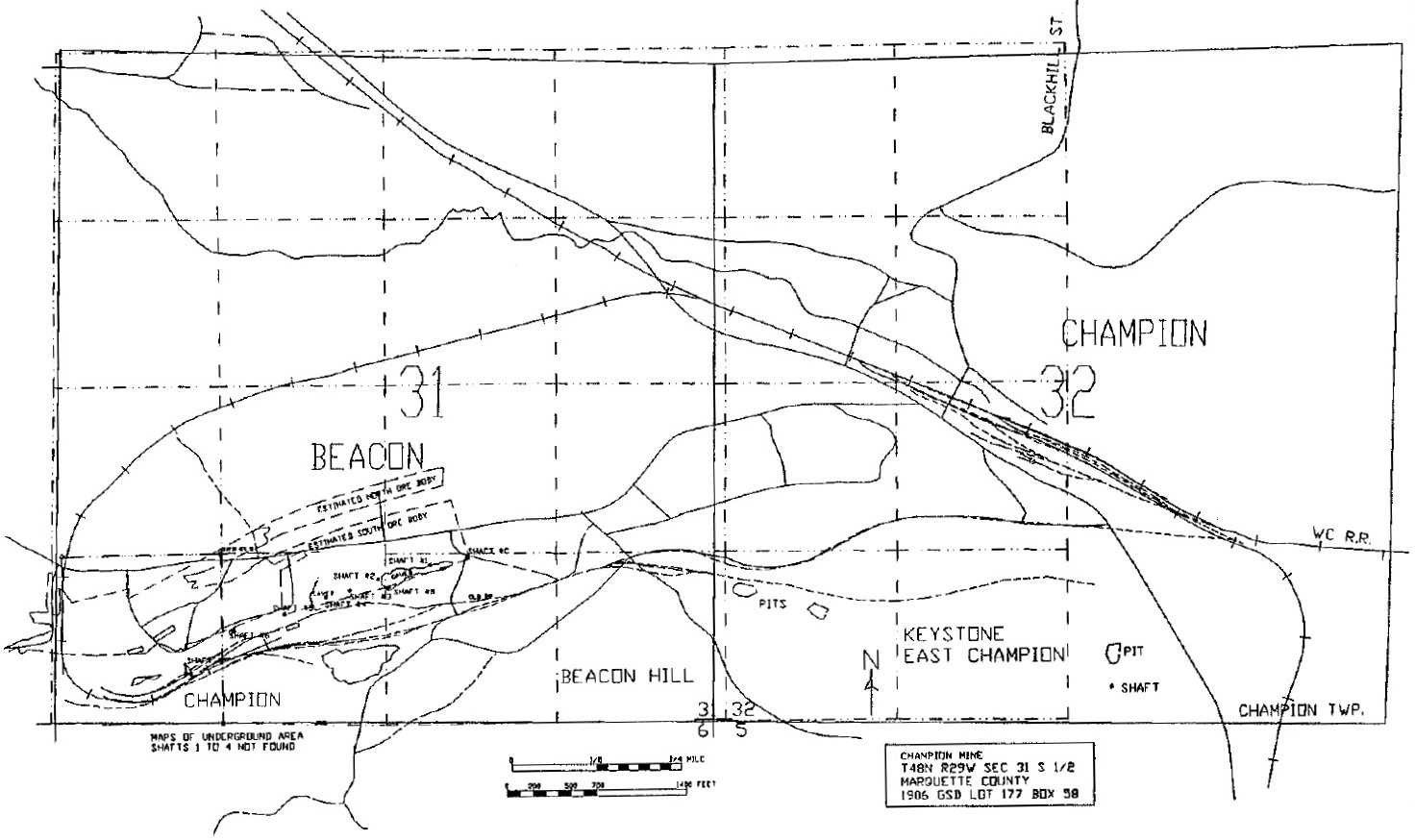 Champion Mine Map