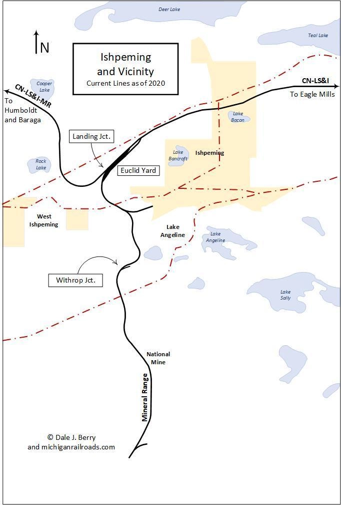 Ishpeming Railroad Map